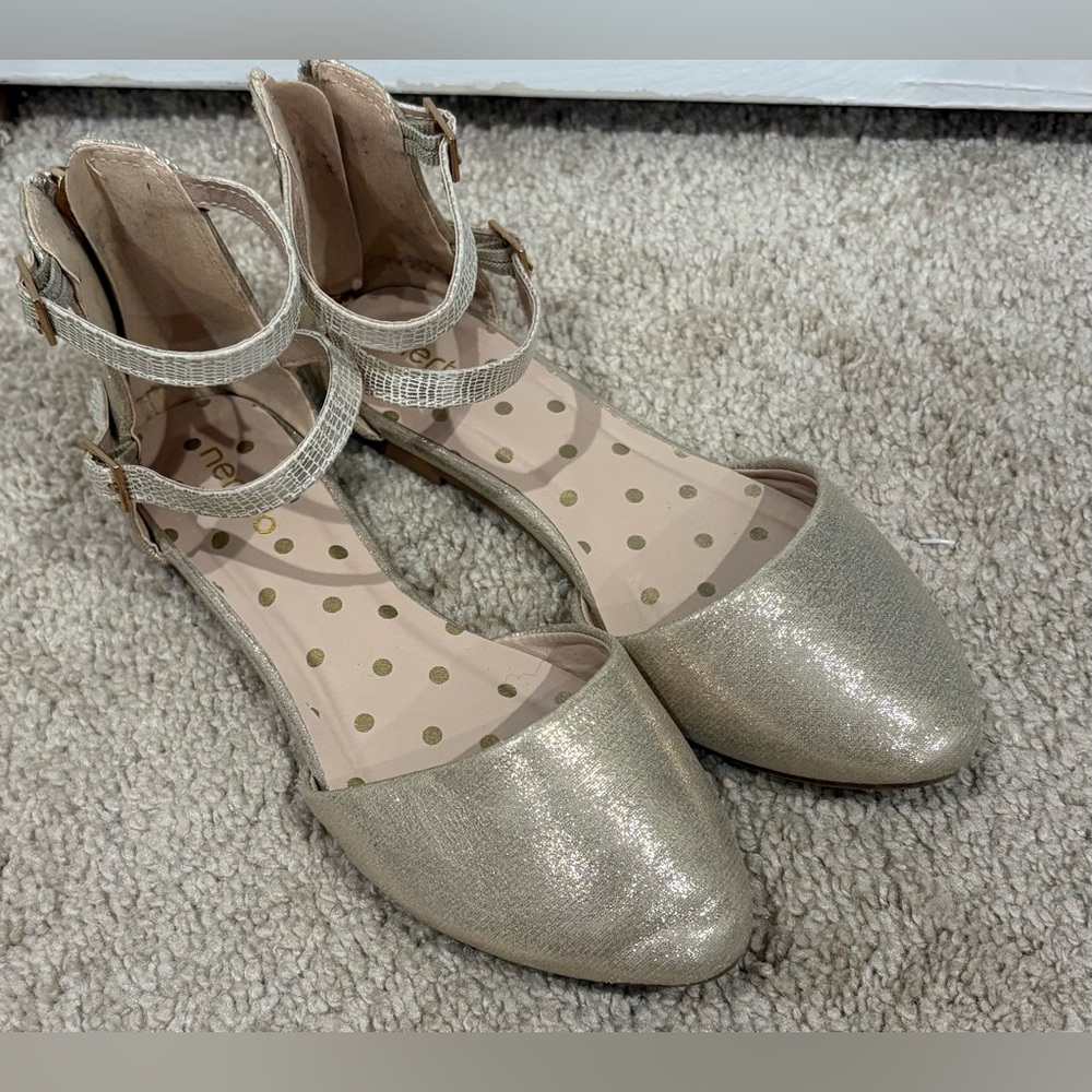 Girls Gold Sandals